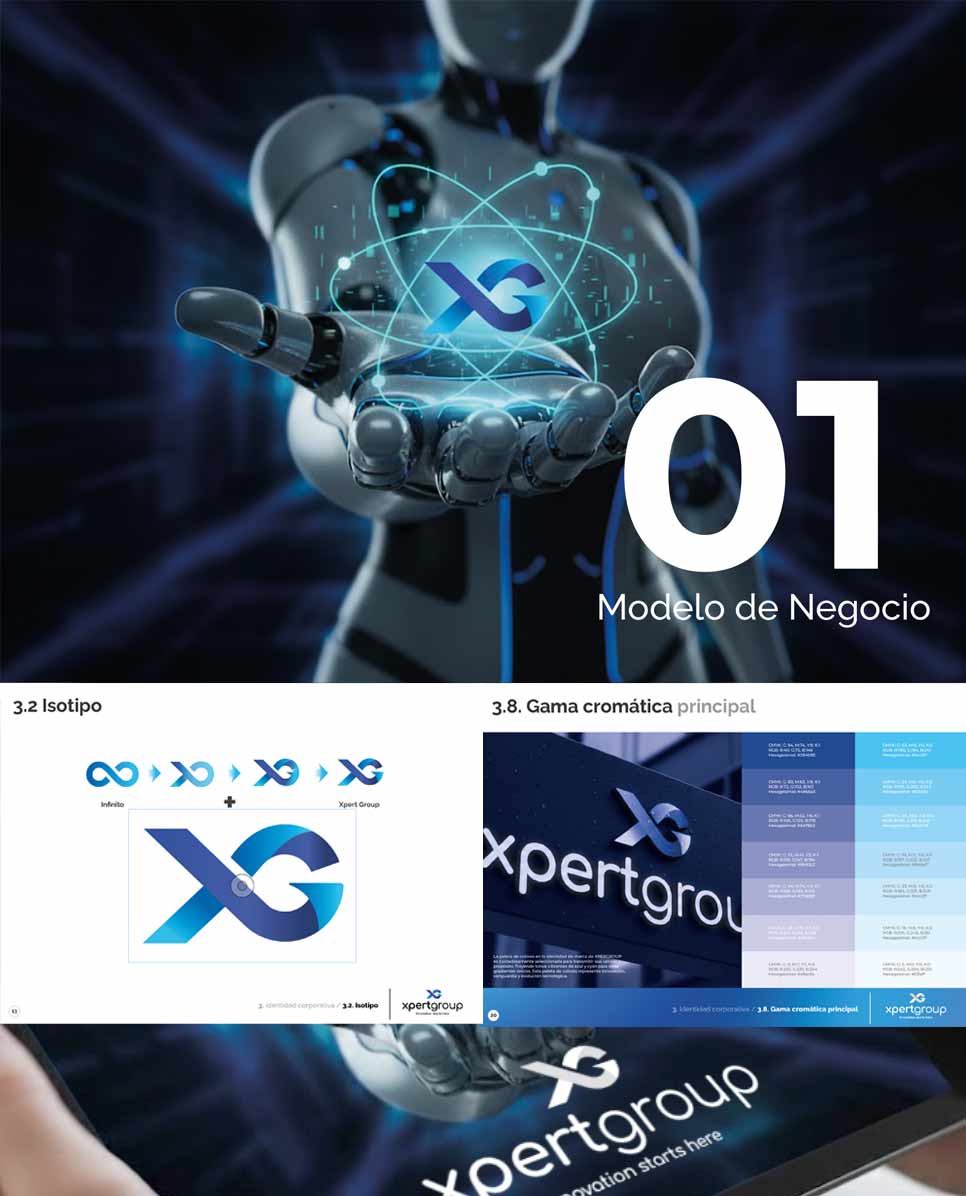 Xpert Group — rebranding estratégico por Cloud Design