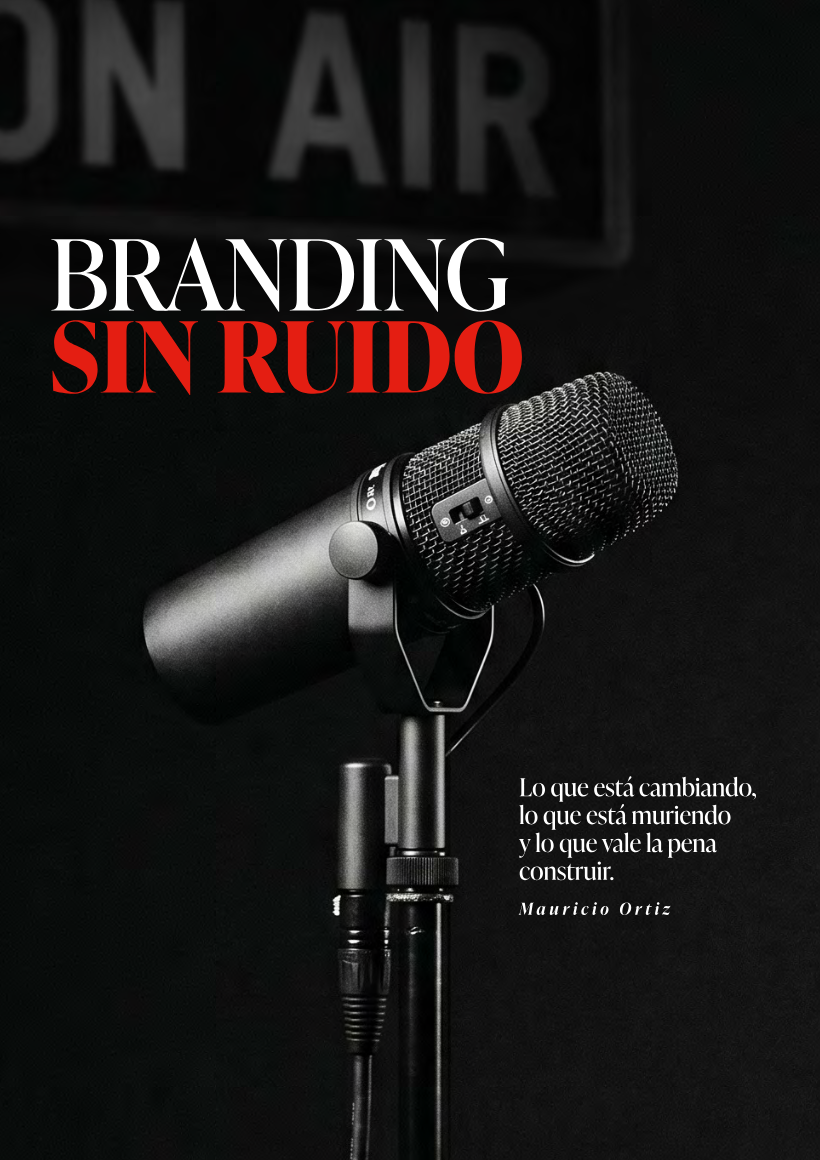 Branding sin ruido — portada del documento de Mauricio Ortiz sobre tendencias de marca 2026